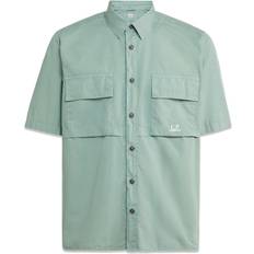 CP COMPANY Skjorter CP COMPANY SHIRTS SHORT SLEEVE Green Bay Shirts Grøn Herre Butler Loftet