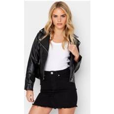 PixieGirl Petite Faux Leather Jacket Black