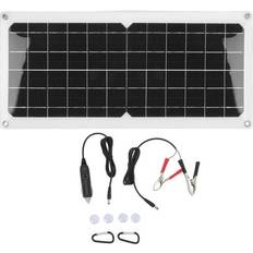 Glthekty Sold by: Ywlanda, 10W Solar Panel 43.5x20cm Waterproof USB Output Lightweight Solar Panel Charger with Car Cigarette Lighter Suction Cups