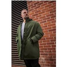 Green - Men Coats BadRhino Long Hooded Parka Green