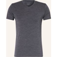 Falke Merinowol Basislagen Falke Herren T-Shirt V-Ausschnitt Daily ClimaWool