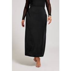 Jersey Skirts Yours Slinky Maxi Skirt Black