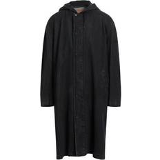 Diesel Men Coats Diesel Man Overcoat & Trench Coat Black Cotton, Elastane