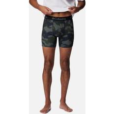 Columbia Men Underwear Columbia Men's Printed 360 Stretch 3-Pack Boxer Brief- Green