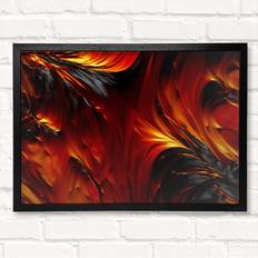 Glass Framed Art Ivy Bronx Lava Beauty Print 29.7 Framed Art