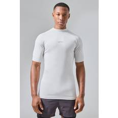 boohooMAN Active Compression T-shirt - Grey