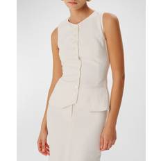 Lin Gilets Ronny Kobo Palmina Vest in White. M, S, XL, XS