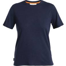 Icebreaker Merino Linen S S Tee Merino Shirt - Blå