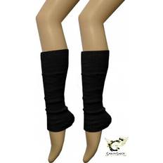 Black - Women Arm & Leg Warmers Crazy Chick Plain Black Leg Warmer Dance Party 80S