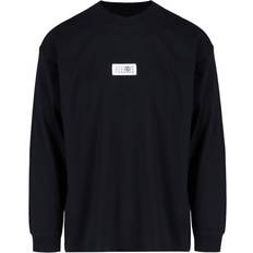 Bomuld T-shirt Med Logotryk - Sort