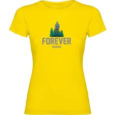 Kruskis Forever Short Sleeve T-shirt Yellow Woman