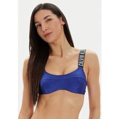 XXL Bikinitops Calvin Klein Bralette Bikini Top Blue, Blue, 2Xl, Women