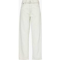 Acne Studios Women Jeans Acne Studios Womens Light Blue 1991 Faded-wash Straight-leg Mid-rise Jeans LIGHT BLUE