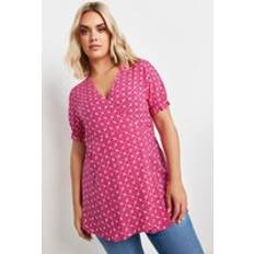 Pink Blouses Yours Wrap Frill Sleeve Blouse Pink 30-32