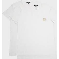 Versace Tops Versace Men's 2-Pack Cotton Logo T-Shirts OPTICAL WHITE X-Small