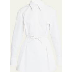 T-shirt Dresses - White Valentino COMPACT POPELINE SHORT DRESS Wo WHITE