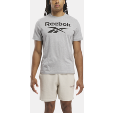 Reebok Men T-shirts & Tank Tops Reebok Mens Identity Big Logo T-Shirt Mens Grey