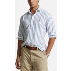 Polo Ralph Lauren Custom Fit Striped Oxford Shirt - Blue