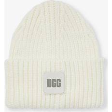UGG Womens Nimbus Logo-patch Knitted Beanie NIMBUS