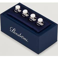 Stenströms Herre Tøj Stenströms Mother of Pearl Shirt Studs - White