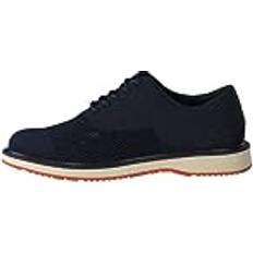 Herre Oxford Swims Barry Oxford Knit - Navy Melange/Orange