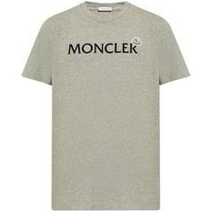 Moncler T-shirts Moncler T-shirt à Logo Floqué - Gris