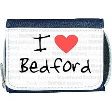 Wallets & Key Holders TeeTreeDesigns I love heart bedford denim wallet