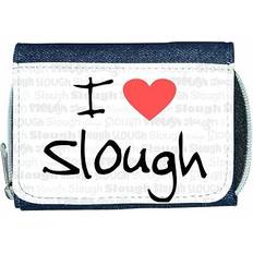Wallets & Key Holders TeeTreeDesigns I love heart slough denim wallet
