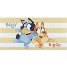 Bluey bingo stripe beach Towel Blue