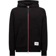 Moncler Trøjer Moncler Tricolour Full Zip Hoodie - Black