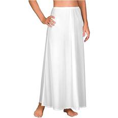 3XL Skirts Shadowline Women's Long Flare Half Slip 4711638 1X White