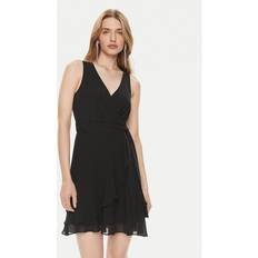 Morgan Kurzes Wickelkleid Schwarz