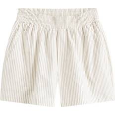 Man - Striped Shorts Good American Women's Stripe Poplin Weekend Short Putty Pencil Stripe