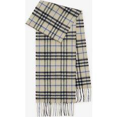 Burberry Beige Check Cashmere Scarf 130Cm