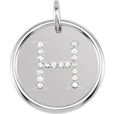 Unisex - White Gold Charms & Pendants Precious Stars Sold by: Jewelry, Unisex 14K White Gold 0.07 CTW White Diamond Initial Pendant