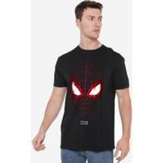 Marvel Spiderman Miles Morales Glitched T-Shirt Black