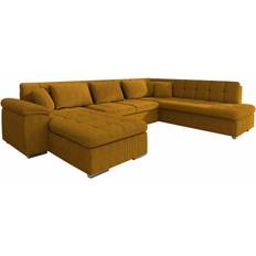 Mirjan24 Sakri Yellow Sofa 348cm 5 Seater