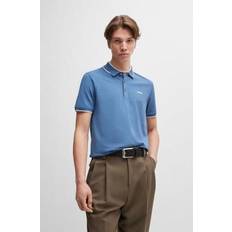 Slim Polo Shirts HUGO Stretch-cotton Slim-fit Polo Shirt With Printed