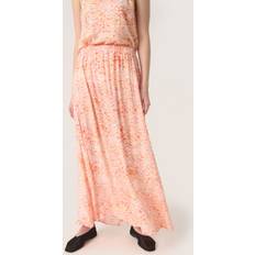 Multicoloured Skirts Soaked in Luxury Zaya Elastic Waist Maxi Skirt, Apricot Dizzy