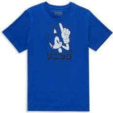 Sonic the Hedgehog Sonic The Hedgehog Sonic Katakana Men's T-Shirt Blue