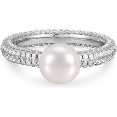 Luv AJ Ringar Luv AJ Pearl Pave Amalfi Ring Rings - Silver
