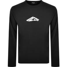 DSquared2 Logo Long Sleeve T Shirt Black
