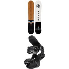 Arbor Veda Snowboard 2024 154 Package 154 cm Mens in Black 154/M/L Nylon