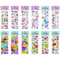 Otego Animal Motif Unicorn Dinosaurs 12-pack