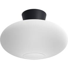 Belid Loftlamper Belid Bullo Loftlampe XL Ø38 Matt Black/Opal Loftplafond
