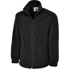 Unisex Jackets Uneek Premium Full Zip Micro Fleece Jacket UC601 Black Colour: Black