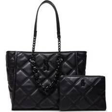 Steve Madden Katt Quilted Tote with Pouch - Black