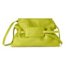 Groen Clutches Off-White Zip Tie leren clutch dames Acrylic/katoen/Lamsleer Eén maat Groen