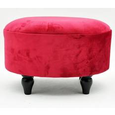 Red Stools Buttercup Farm Minster Oval Velvet Foot Stool