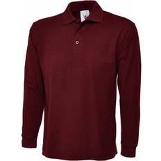 Uneek UC113 Longsleeve Poloshirt - Maroon